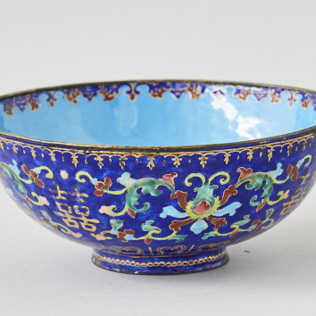 Chinesische Schale, Emaille